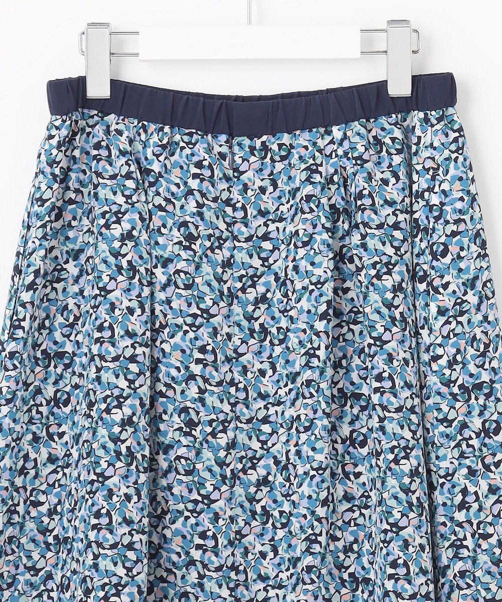 自由区 L 【洗える】フラワーペタルプリント スカート 