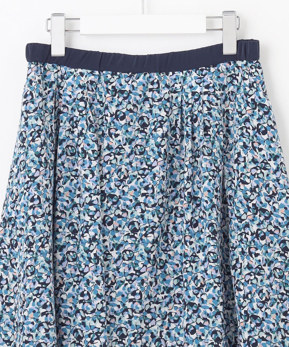 自由区 L 【洗える】フラワーペタルプリント スカート 