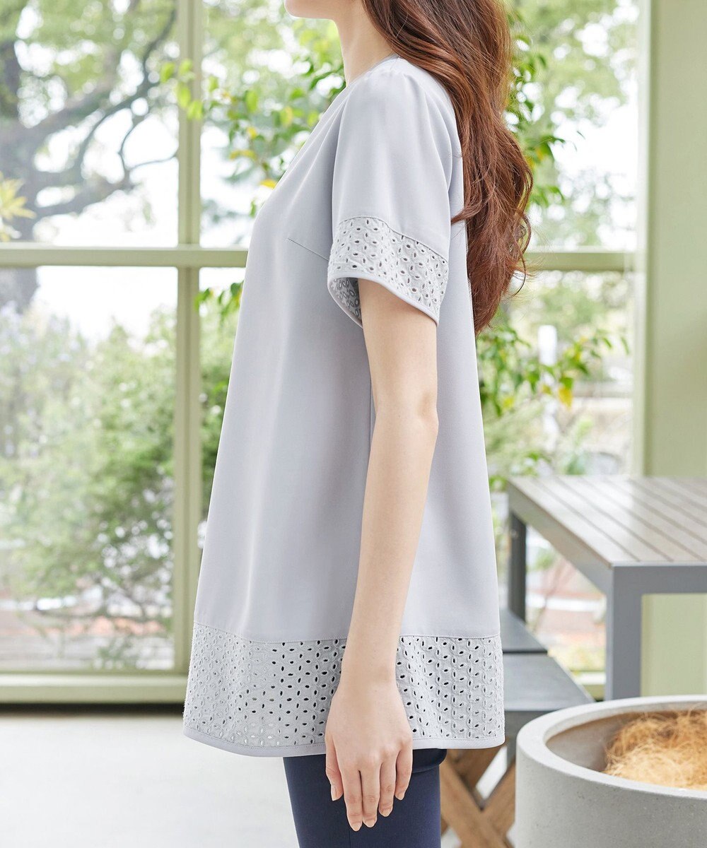 Tiaclasse 裾レース切替チュニック 