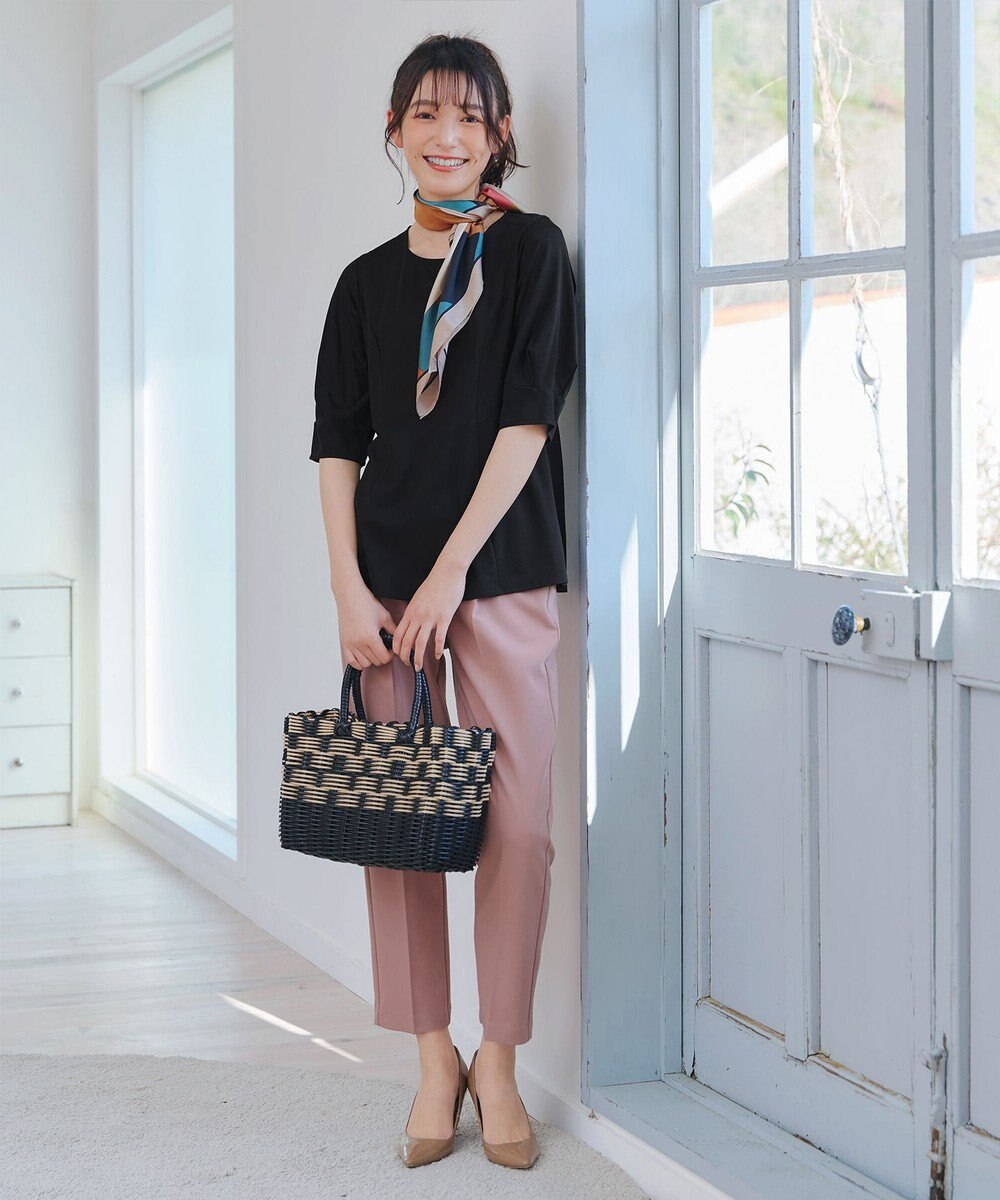 Tiaclasse L 【洗える】マトンスリーブカットソートップス 