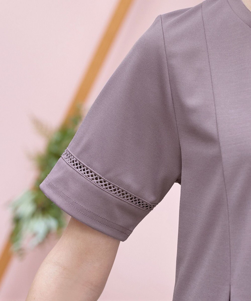 Tiaclasse 【洗える・接触冷感・紫外線ケア・サラごこち】はしごレースチュニック 