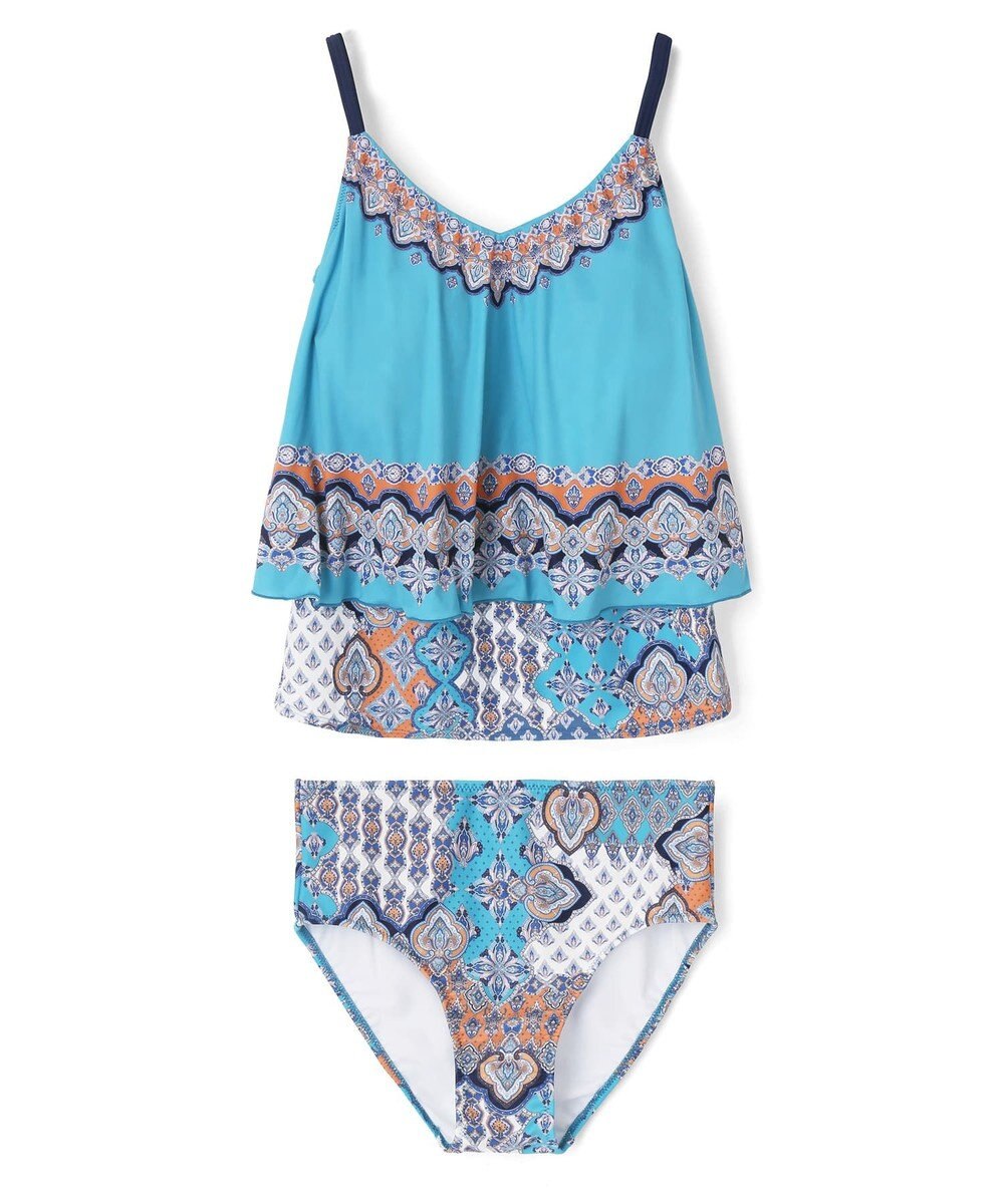 San-ai Resort（三愛水着楽園） ロングパンツセット水着　9M・11L　【Coral veil（コーラルヴェール）】 