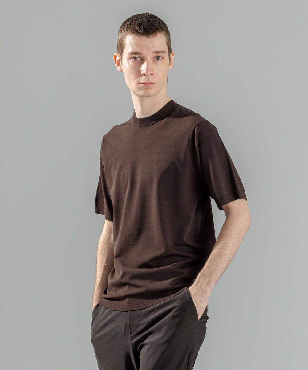 JOSEPH HOMME 【WEB限定カラーあり】【洗える/ストレッチ】リュクスレーヨン　クルーネック半袖ニット 