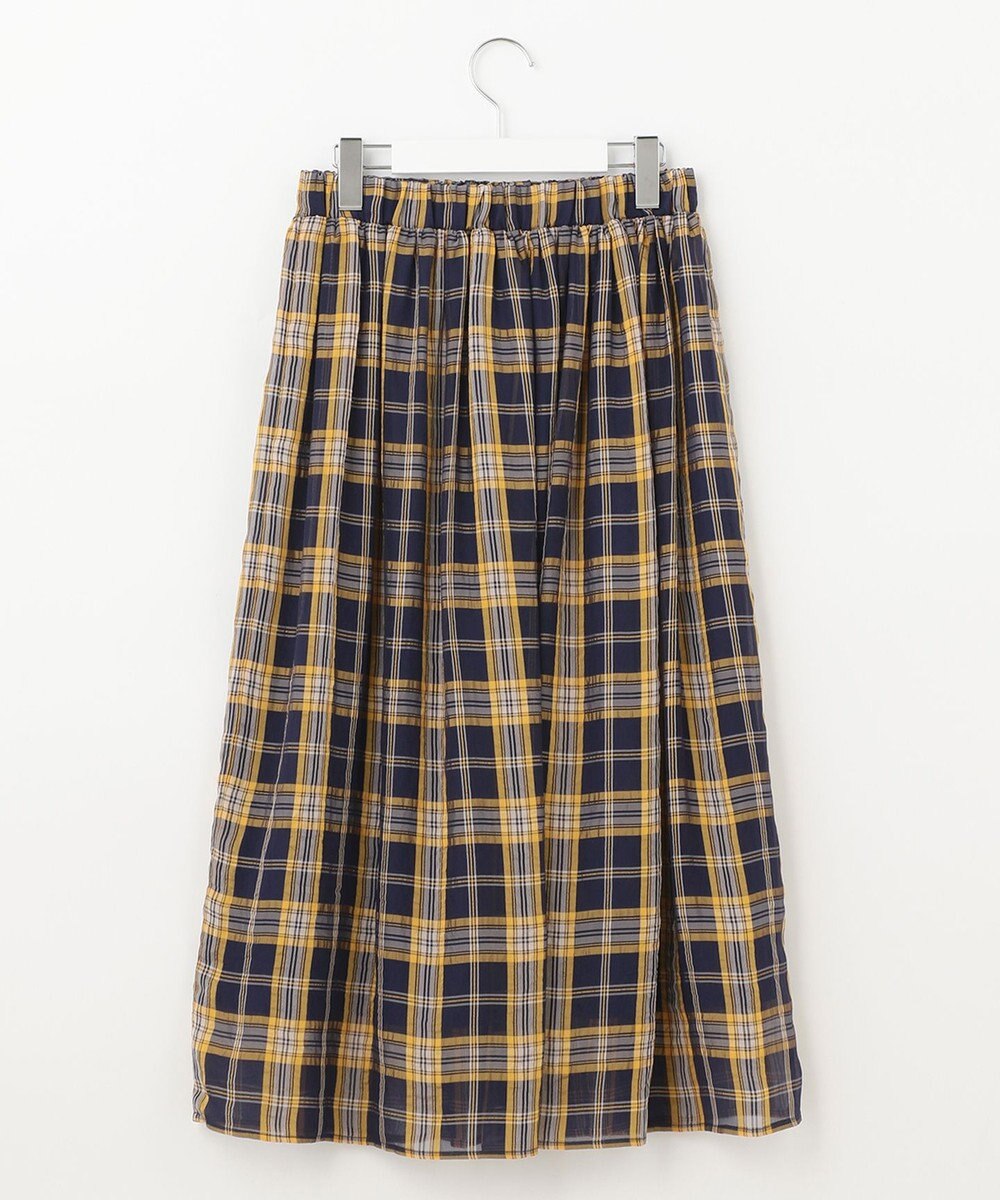 自由区 【WEB限定】シアーチェック ギャザースカート 