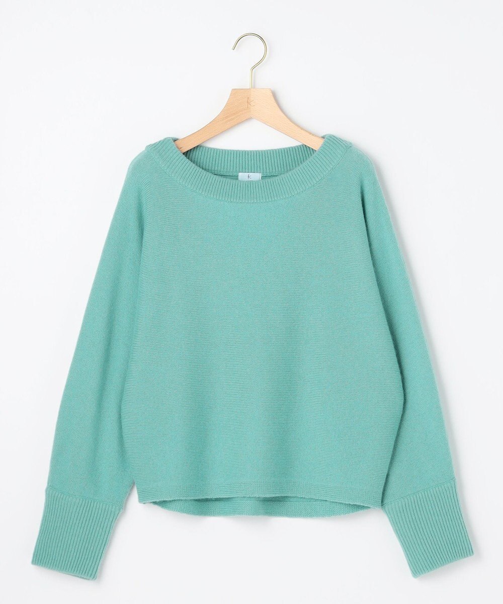 組曲 【加藤ローサさん着用】ウールカシミヤミックスボートネック ニット 