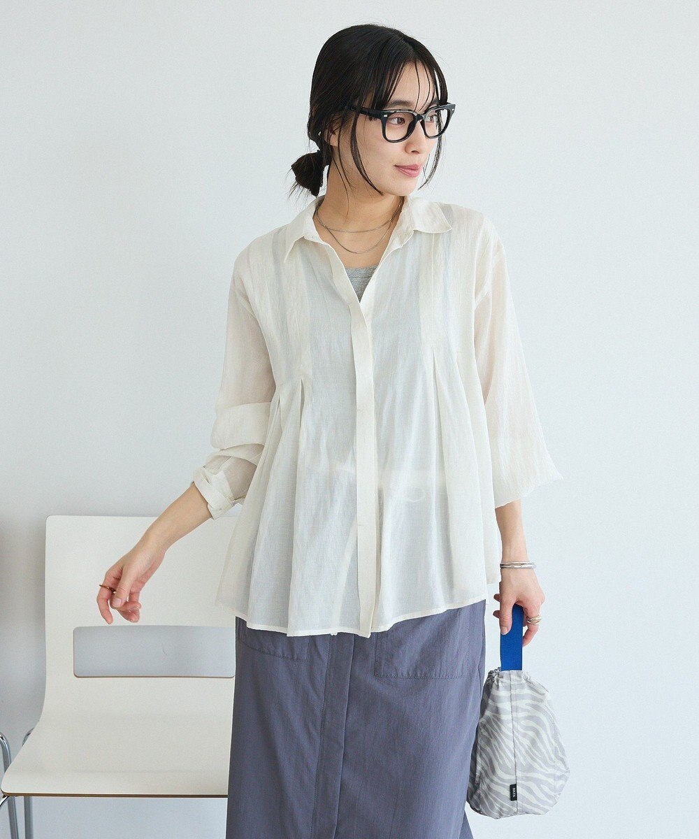 CRAFT STANDARD BOUTIQUE ヴィンテージボイルタックフレアシャツ 