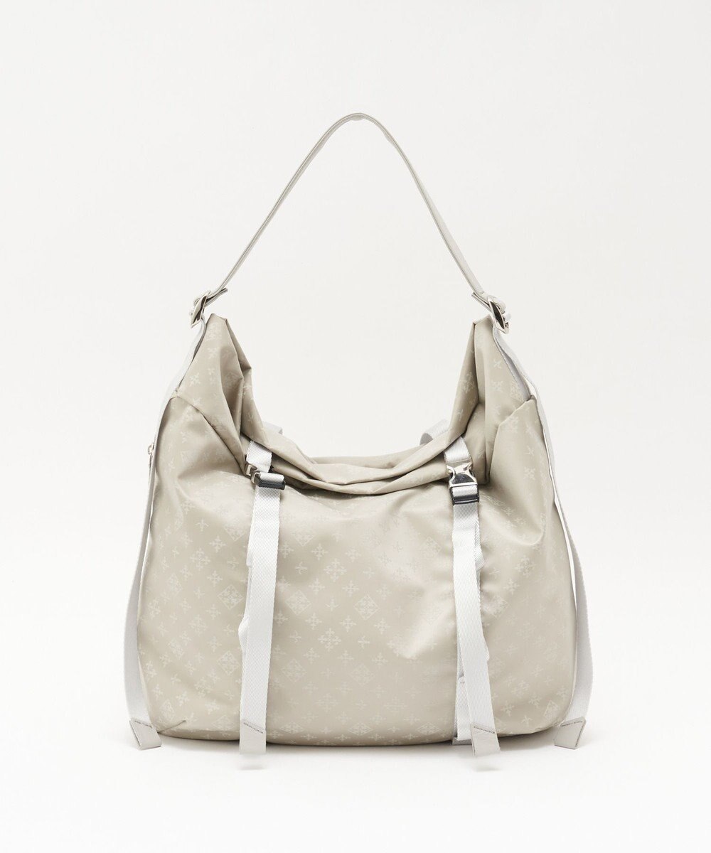 russet ナイロンジャガードメタルバックルショルダーバッグ L(CE-1656) 