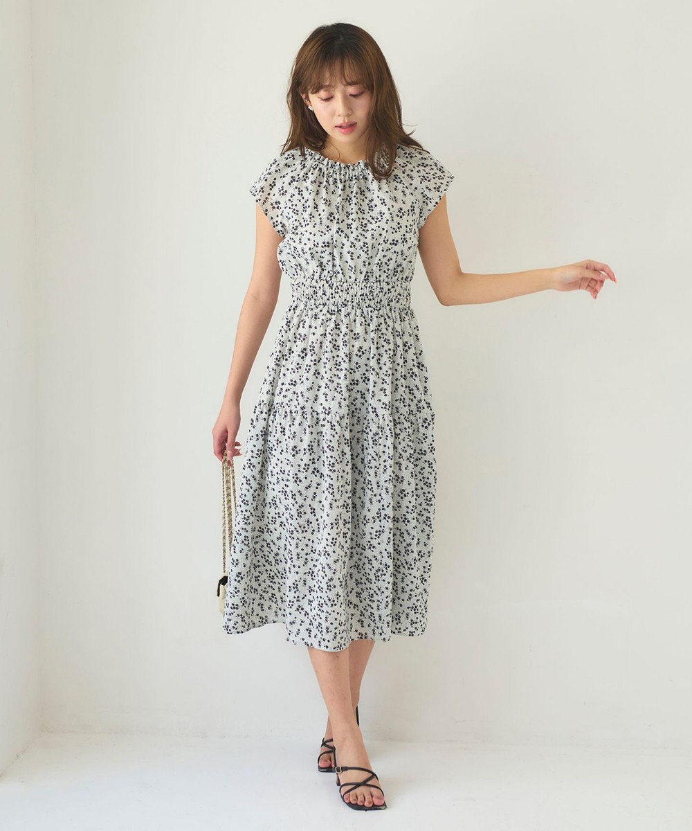 Feroux ウエストシャーリングティアード ワンピース 