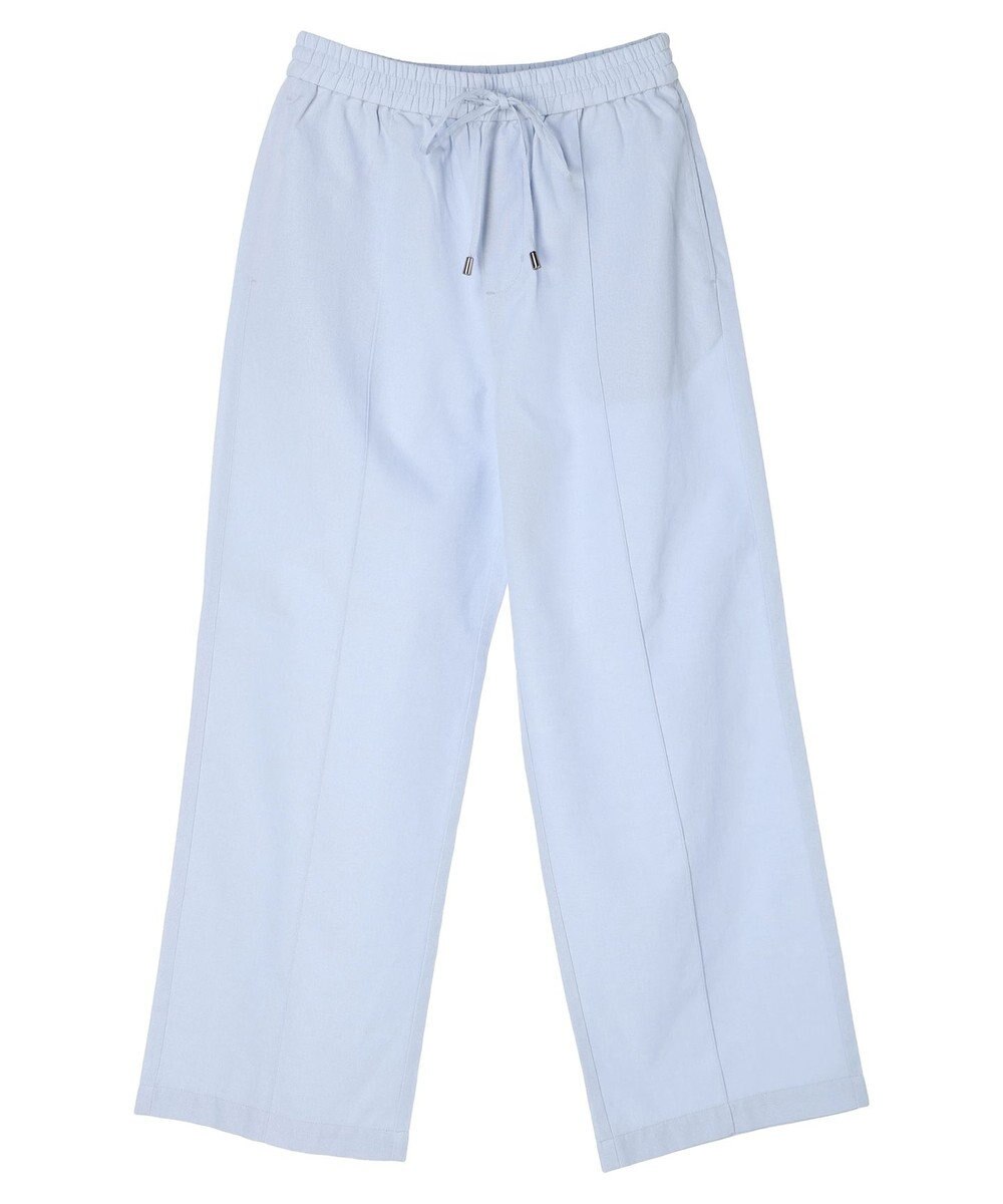 Green Parks 綿麻混イージーワイドパンツ 