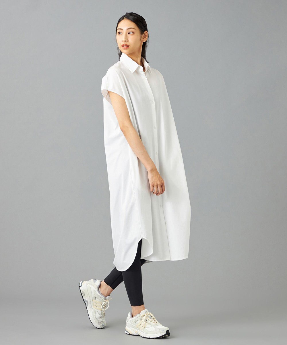 Chacott Chacott BALANCE EasyCare+ シャツワンピース 