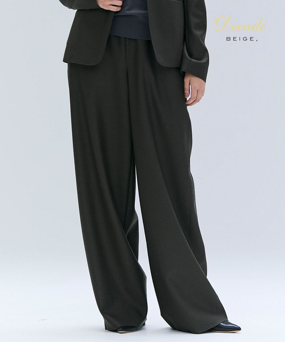 BEIGE， 【セットアップ対応】CORBY / ウールイージーワイドパンツ 