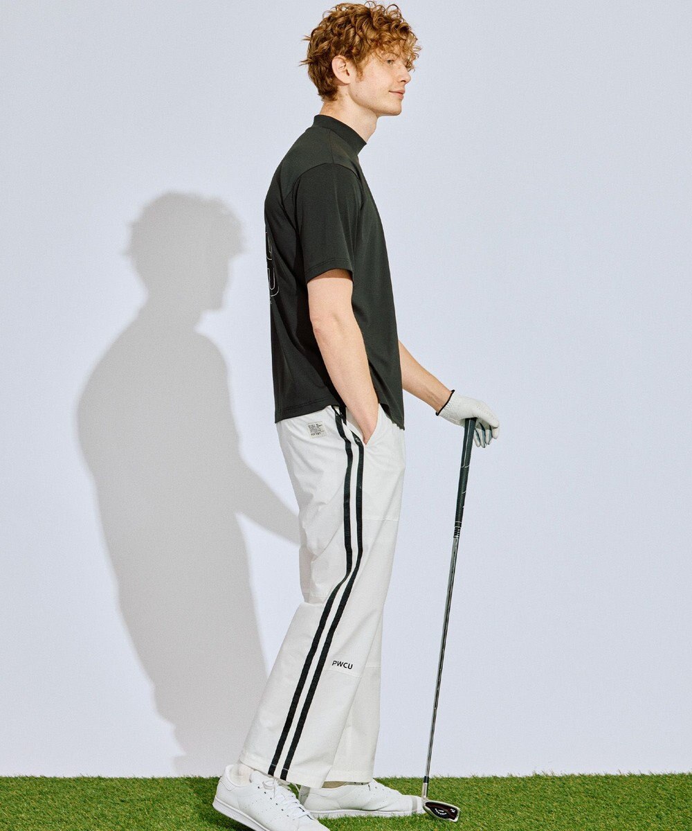 PW CIRCULUS 【撥水加工/ストレッチ】サイドストライプ ワイドパンツ ゴルフ 