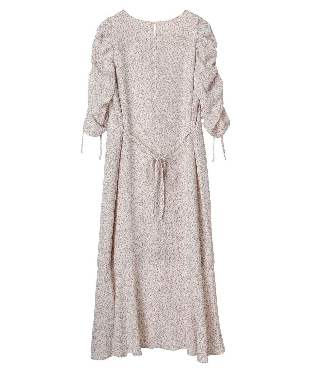 earth music&ecology 袖ドロストフラワーワンピース 