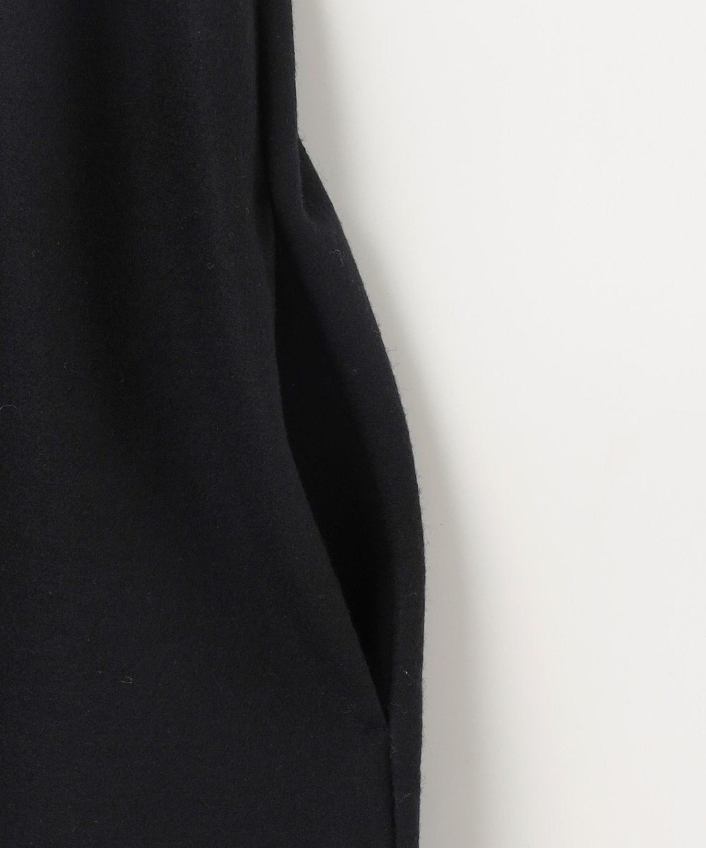 自由区 L ウールニットコンビジャージーVネック ワンピース 