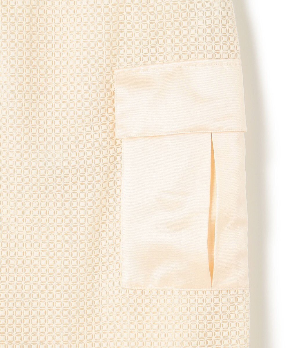 BEIGE， NIGELLA / 異素材MIXコットンレースビックポケットスカート 