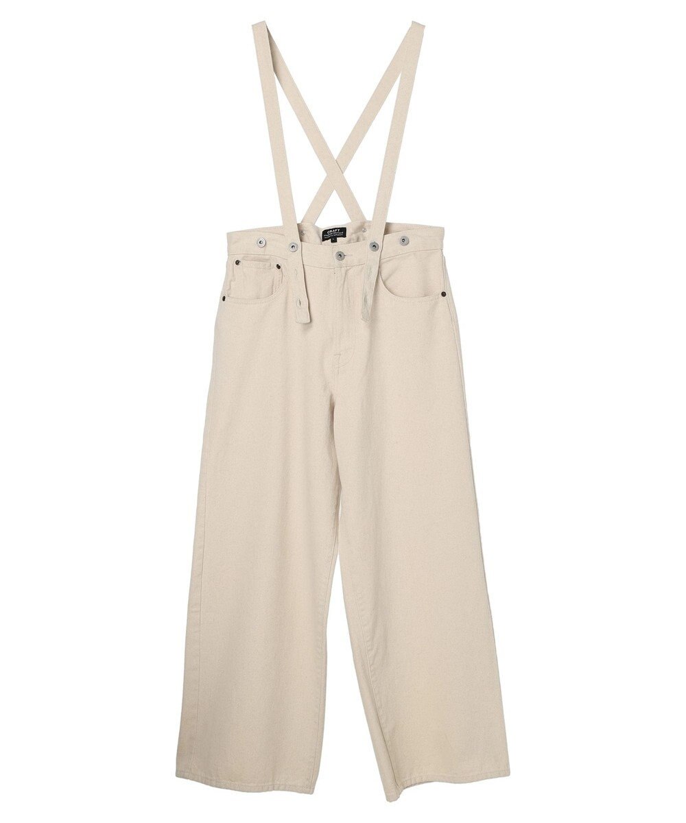 CRAFT STANDARD BOUTIQUE 【２ｗａｙ】デニムサロペットパンツ 