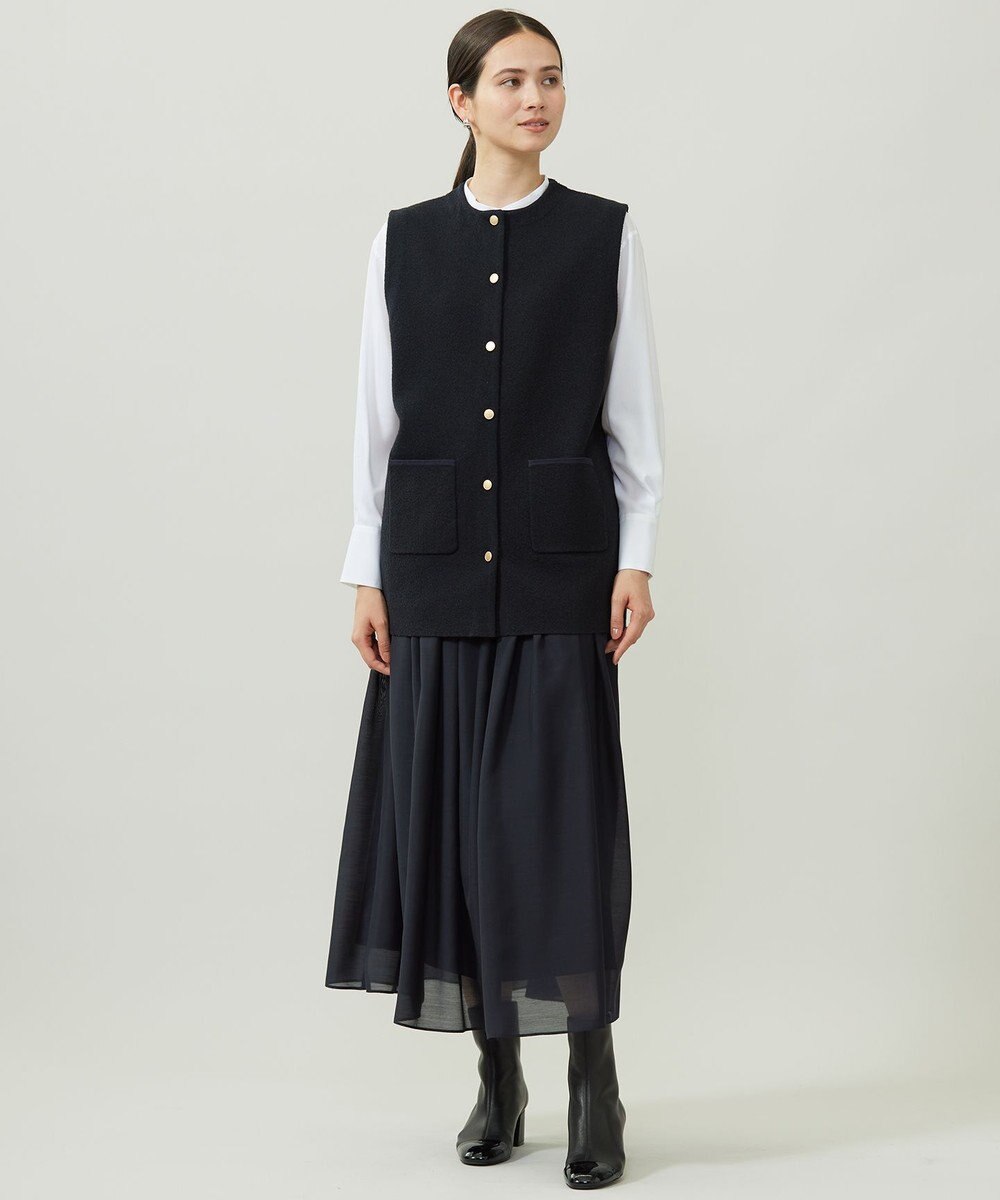 自由区 【カタログ掲載】ループボンディングニット ベスト 