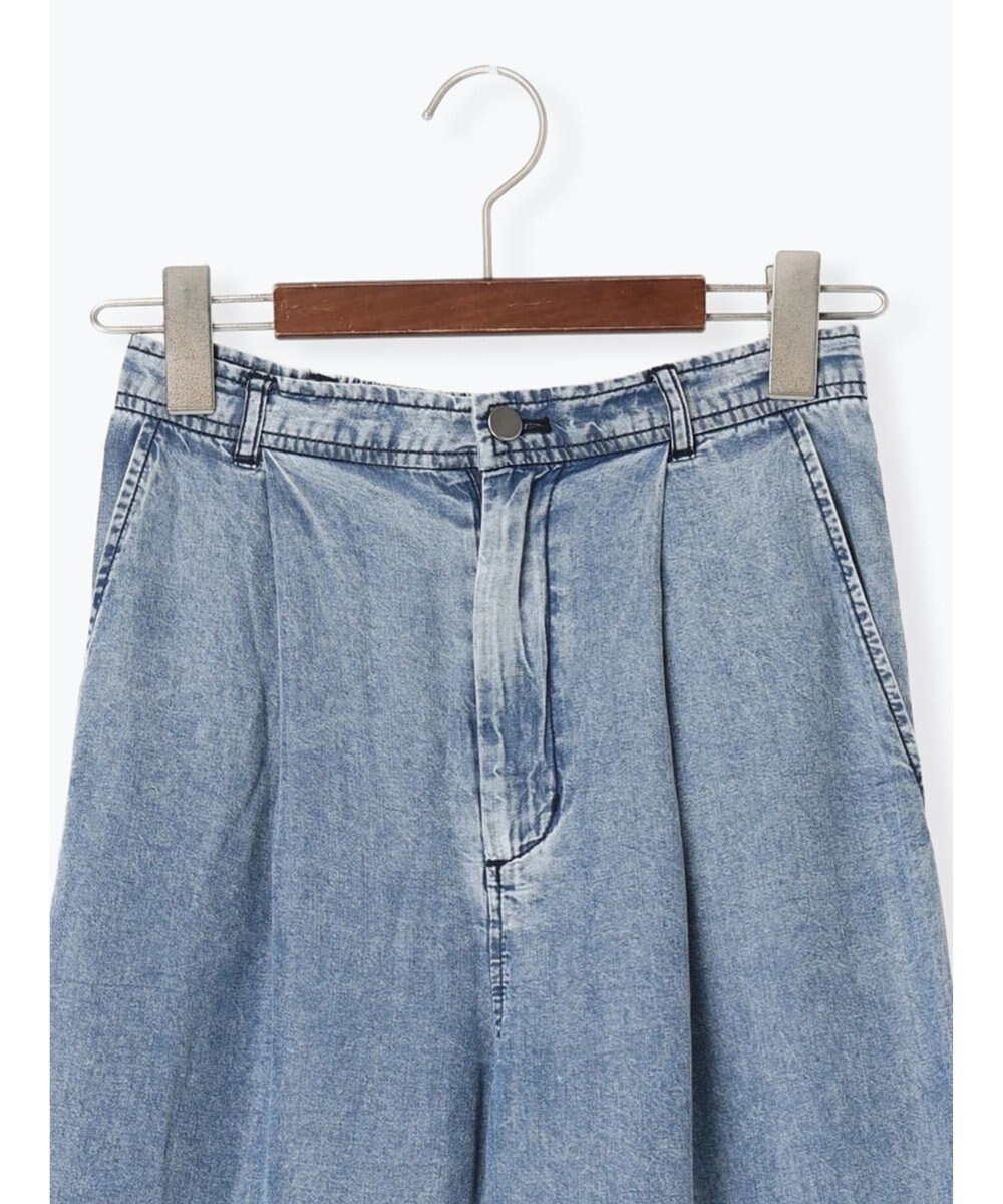 Te chichi ウォッシュデニムライクタックワイドパンツ(セットアップ可) 