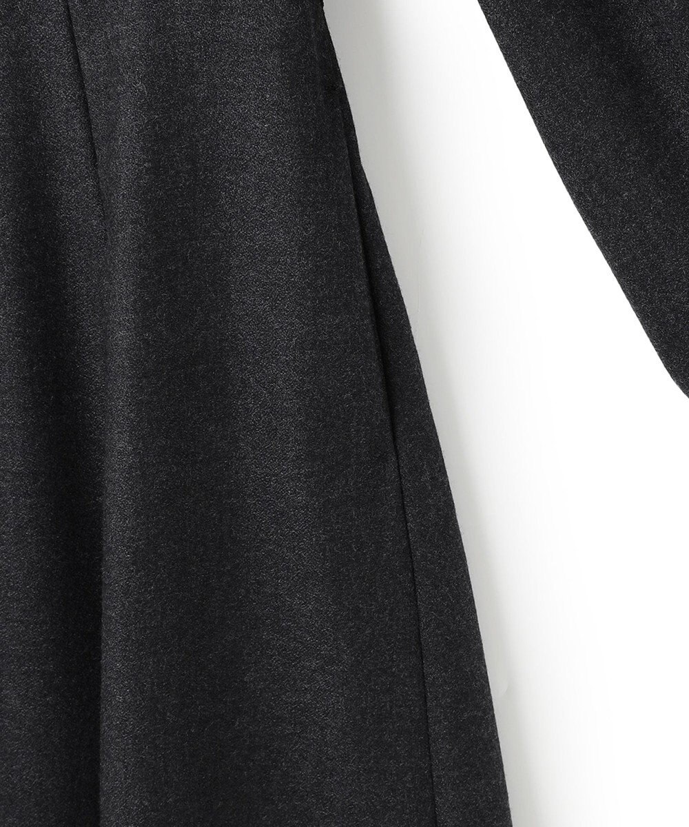 23区 L ウールジョーゼット フィットアンドフレア ワンピース 