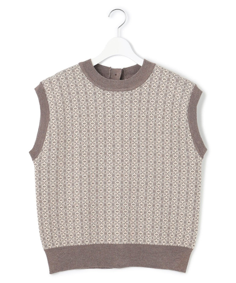 J.PRESS YORK STREET 【WOMEN】ANTI PILLING  JACQUARD ベスト 