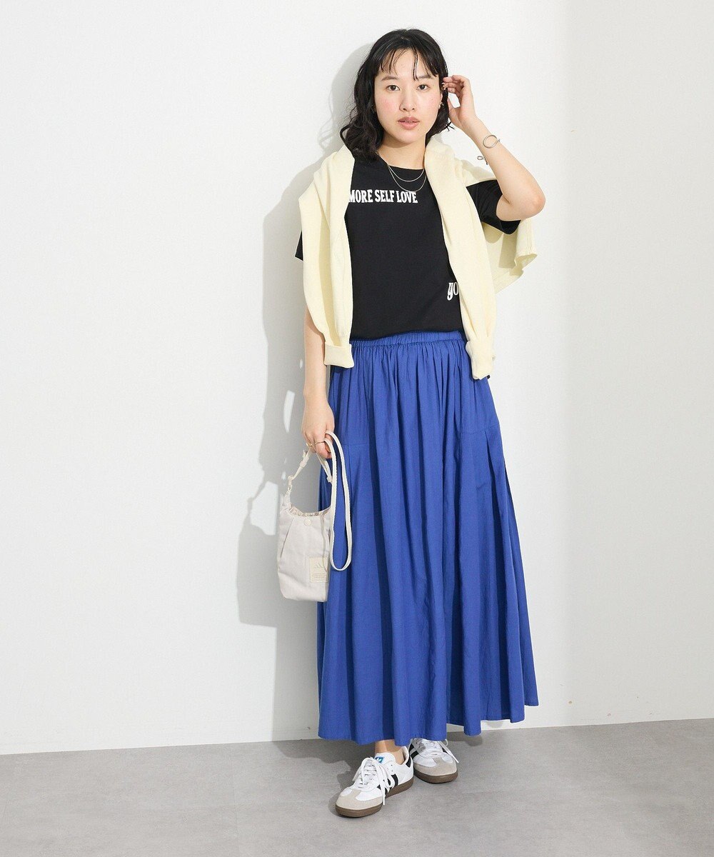 CRAFT STANDARD BOUTIQUE インド綿サイドタック切り替えスカート 