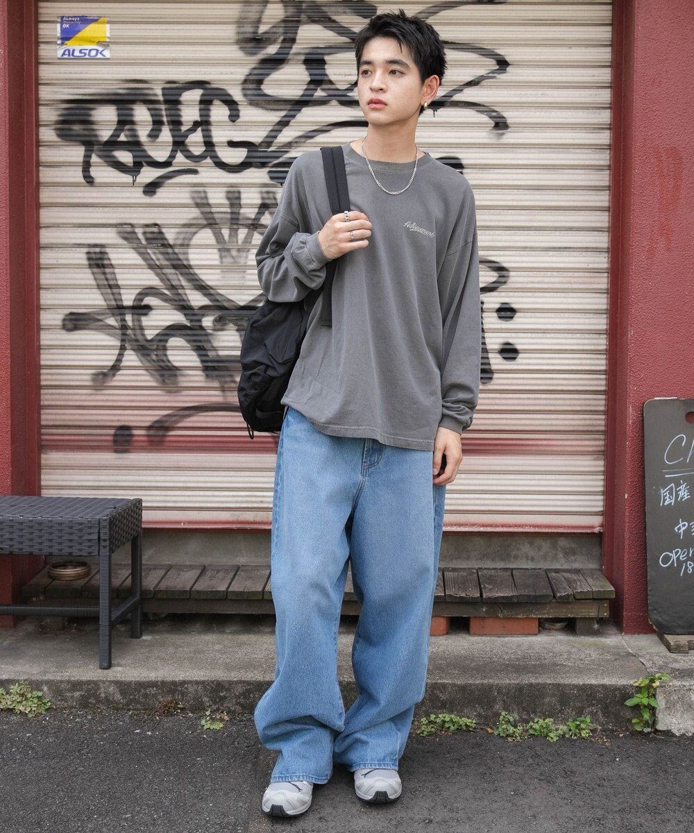 WEGO 【ユニセックス着用ITEM】ピグメントグラフィックT（LS） 