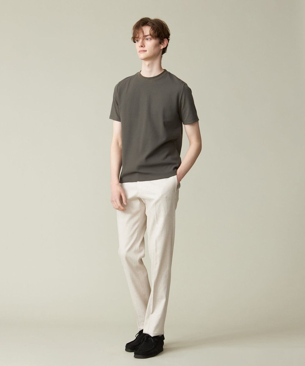 J.PRESS MEN 【ウォッシャブル可】コンフォートストレッチリネン スラックス 