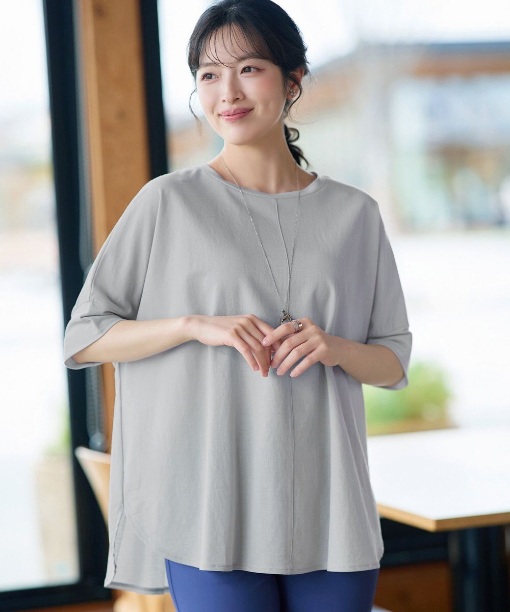 Tiaclasse L 【おのののかさん着用】冷凛(ひやりん)カノコドルマンスリーブカットソー 