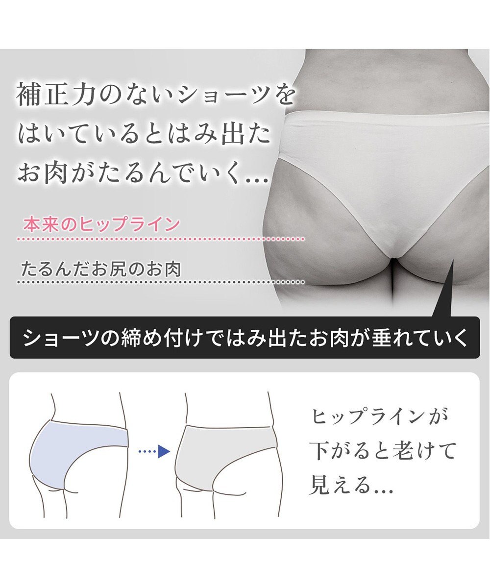 BRADELIS New York 【BRADELIS NewYork peace】おしりPラインラッピングショーツ24 深め お腹スッキリ 美尻メイク 補正下着 DB224201 