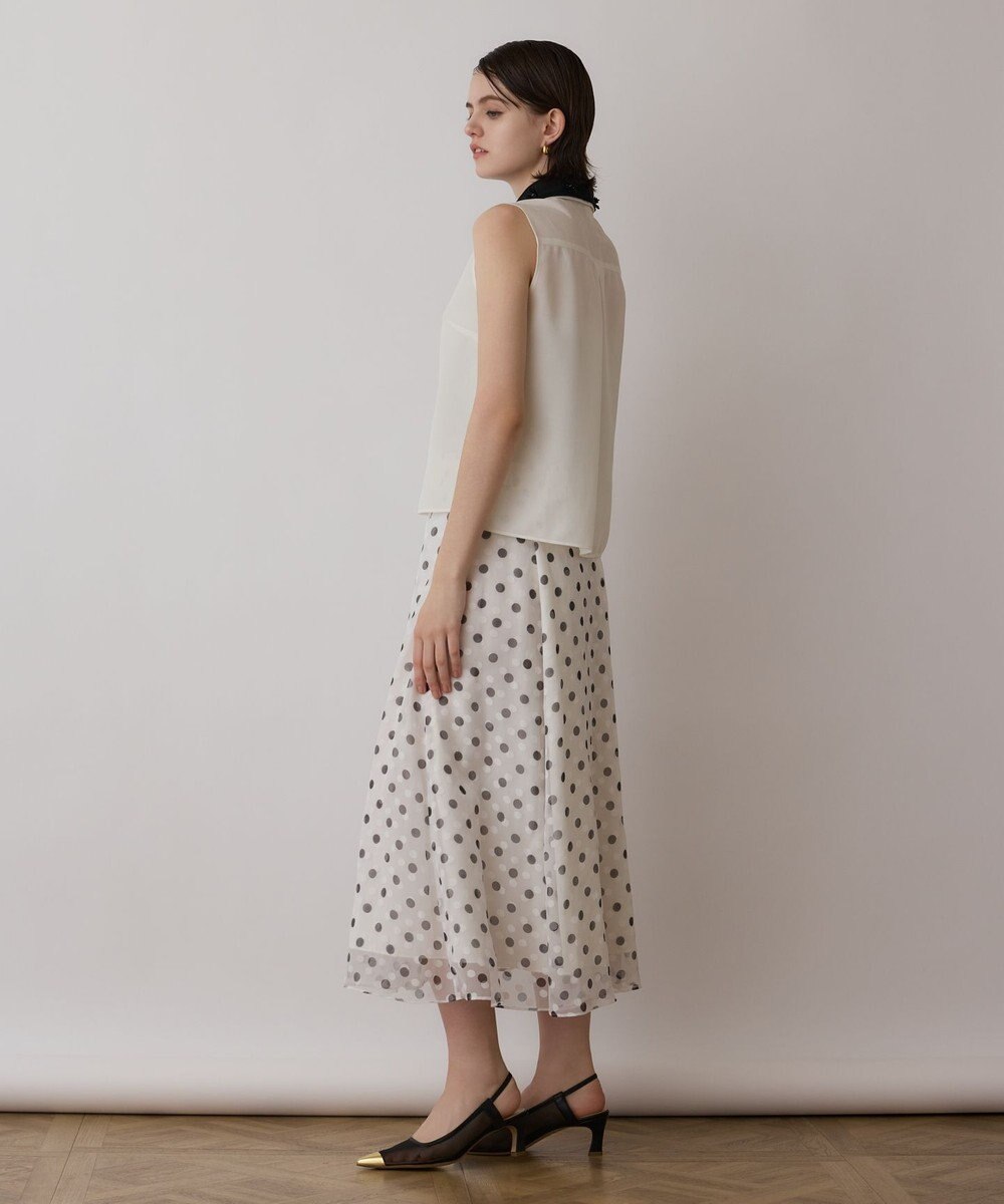 GRACE CONTINENTAL シアーメッシュノースリーブ 