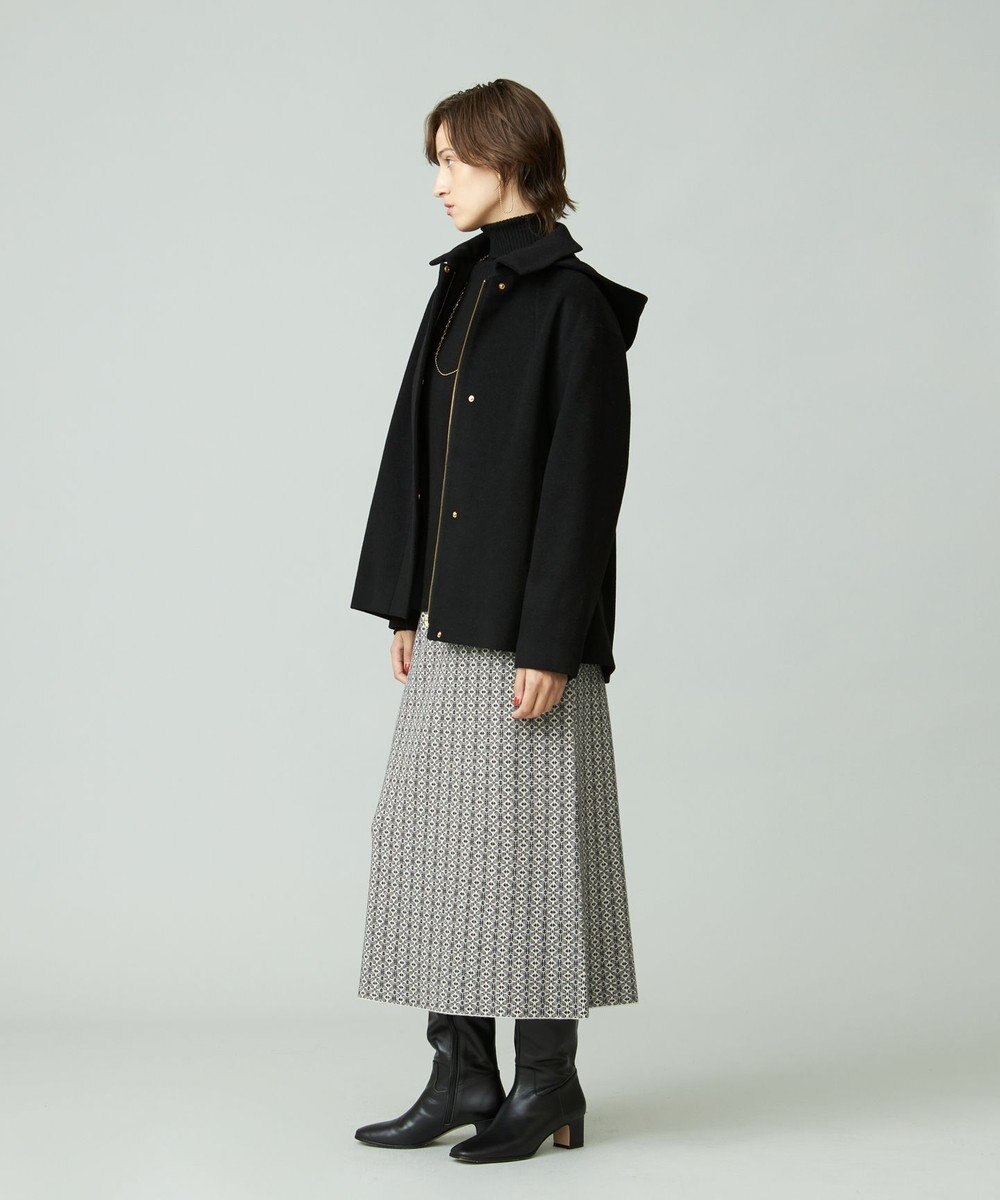 J.PRESS YORK STREET 【WOMEN】2WAY ウールアンゴラ ビーバーショートコート 