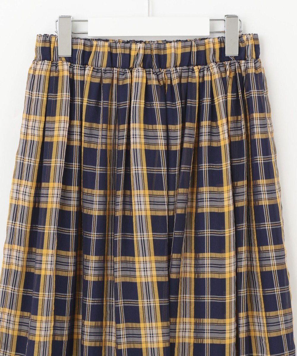 自由区 【WEB限定】シアーチェック ギャザースカート 
