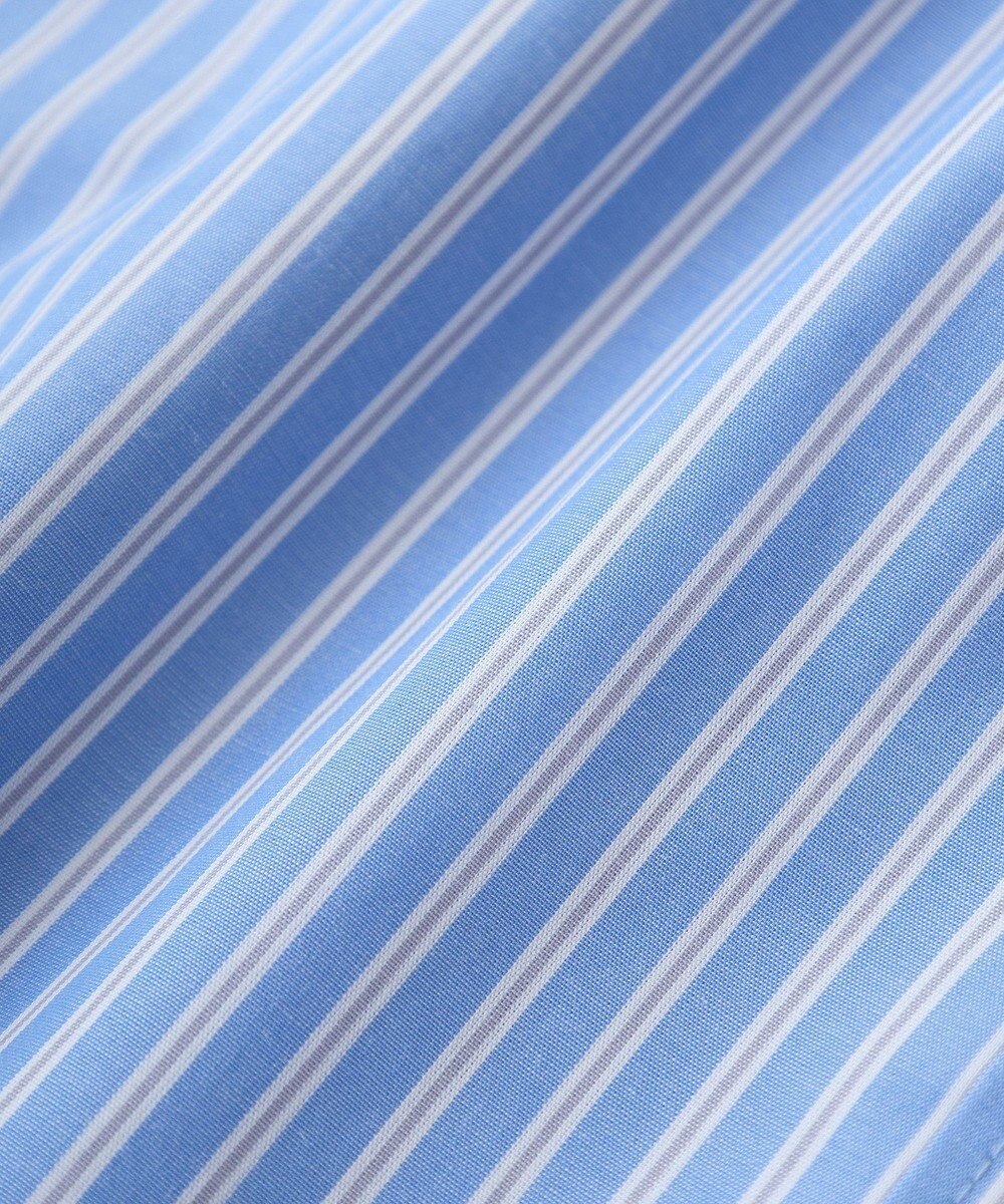 Green Parks イージーケアストライプシャツ 