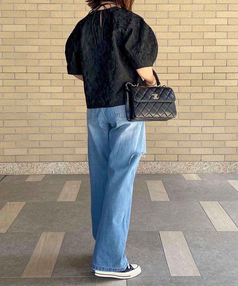 Green Parks AnriettMusee ショート丈ジャガードトップス 