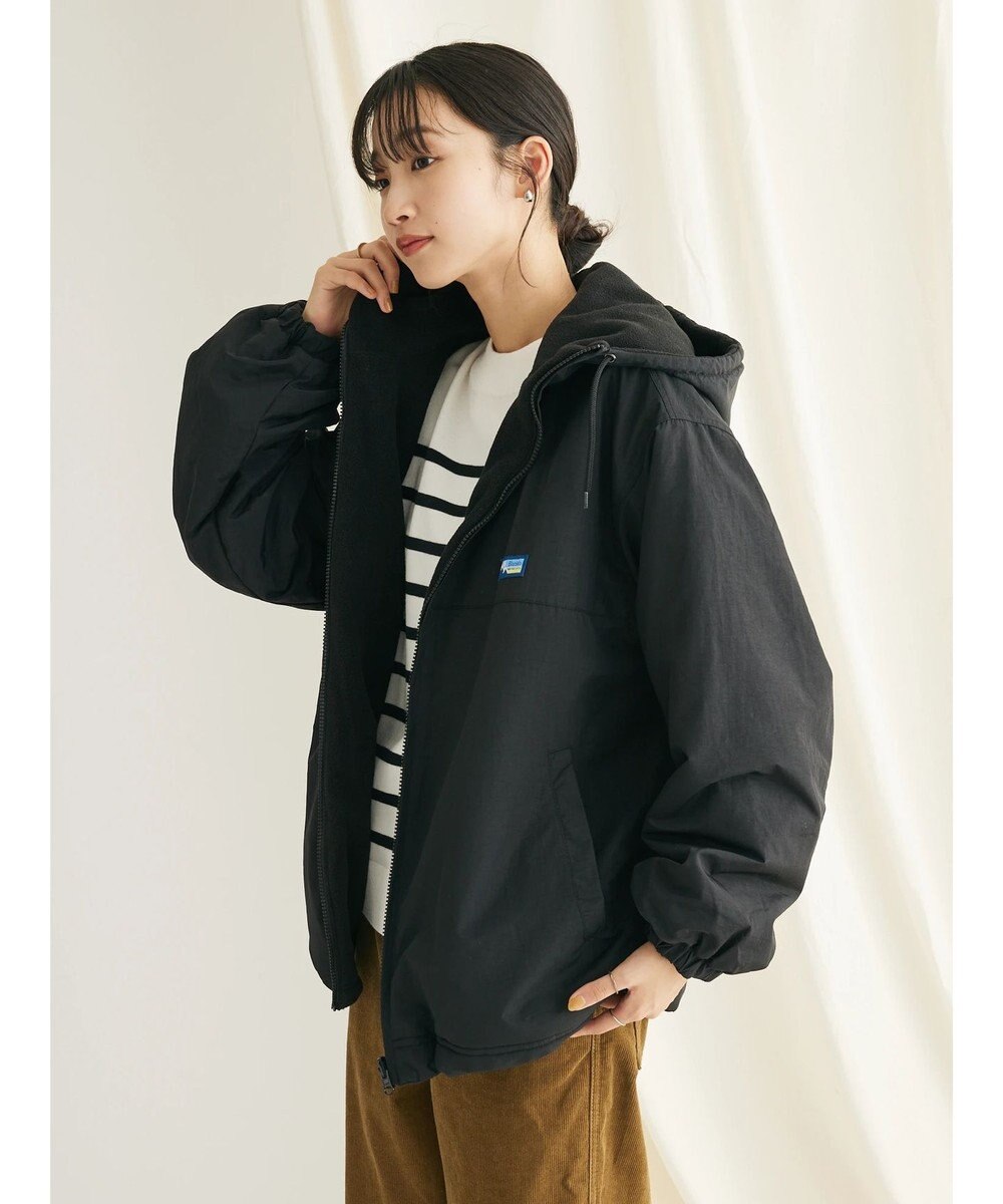 CRAFT STANDARD BOUTIQUE ナイロン×裏フリースリバーシブルブルゾンＬ／Ｓ 