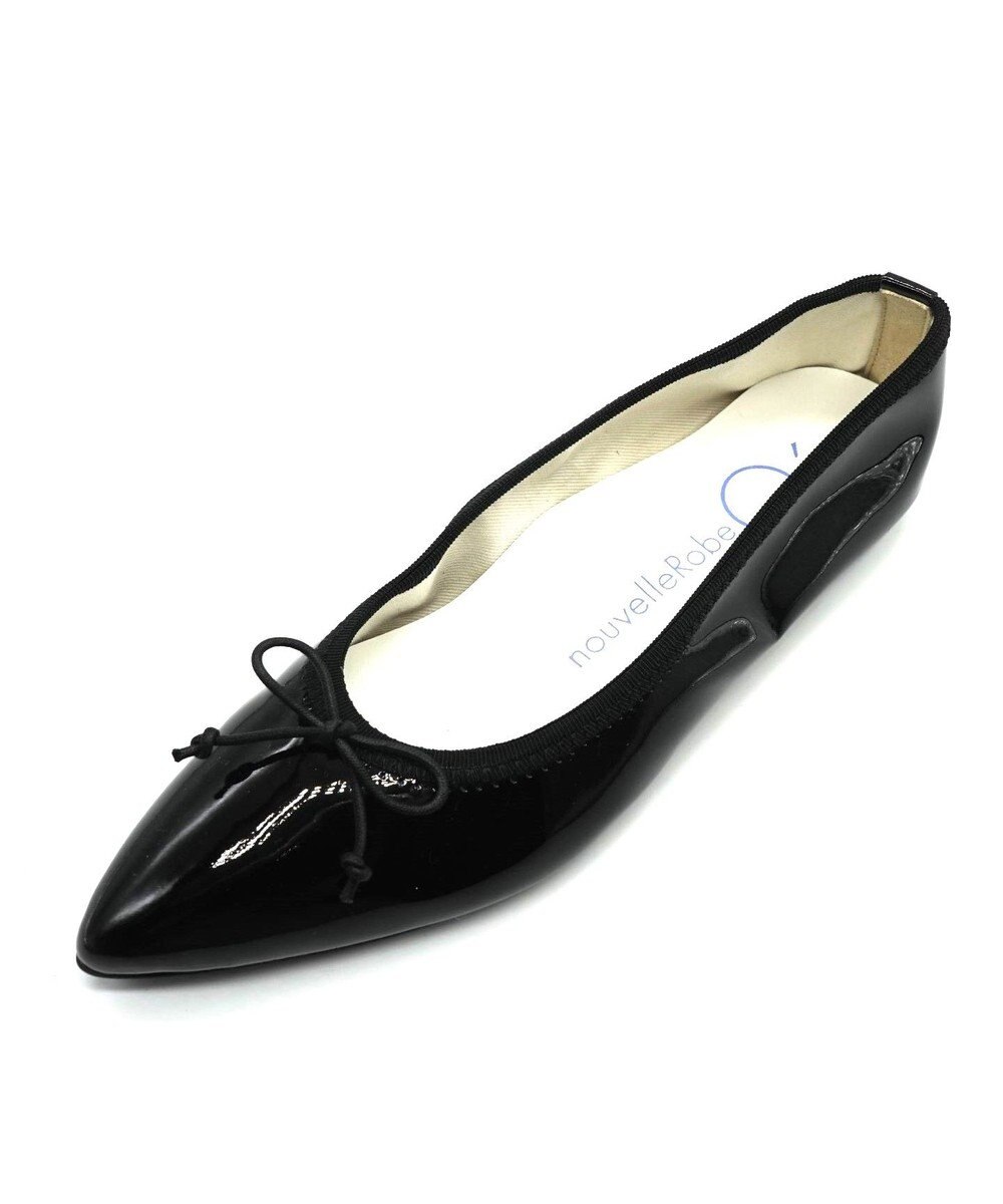 nouvelleRobe Oū 新色追加【本革・高反発】Pointed ポインテッドトゥ バレエシューズ 