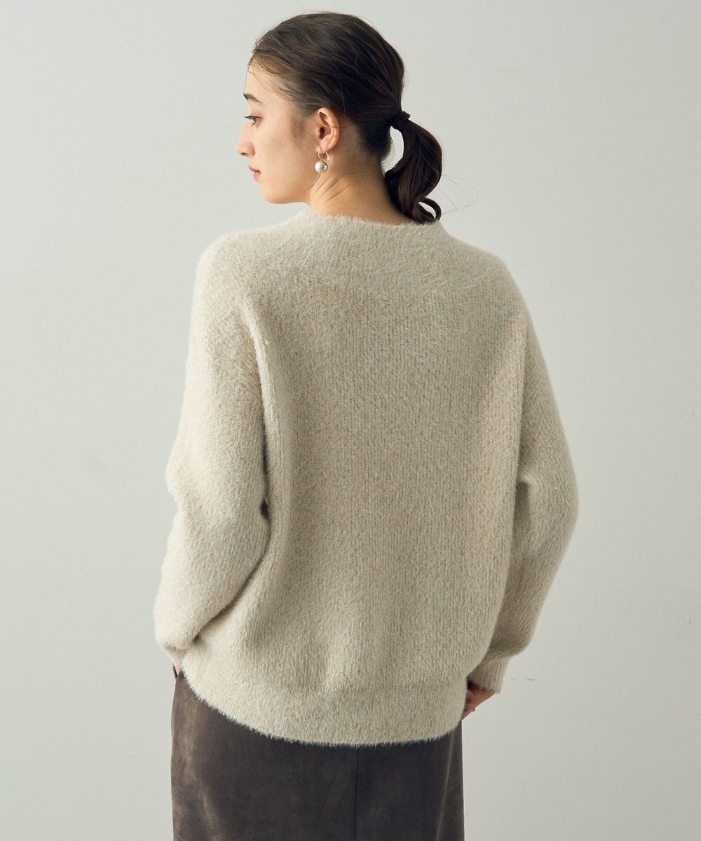 YECCA VECCA 2wayラメフェザーニット 