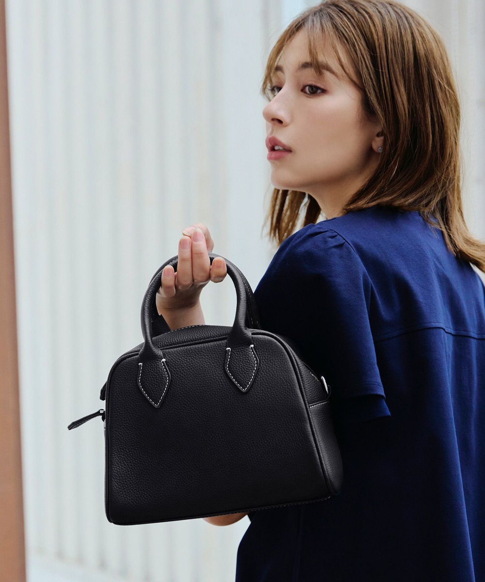 Tiaclasse 【本革】2WAYステッチハンドバッグ 