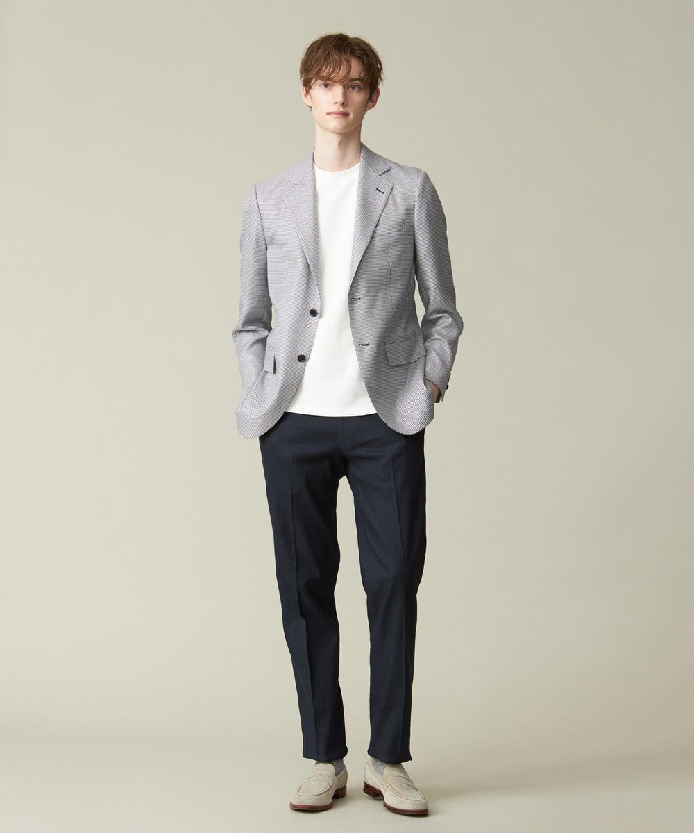 J.PRESS MEN 【ウォッシャブル可】コンフォートストレッチリネン スラックス 