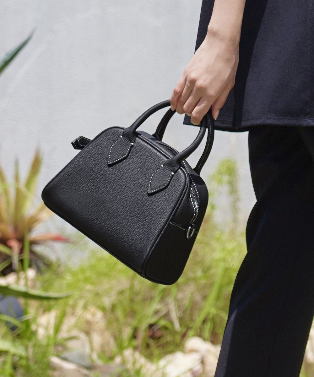 Tiaclasse 【本革】2WAYステッチハンドバッグ 