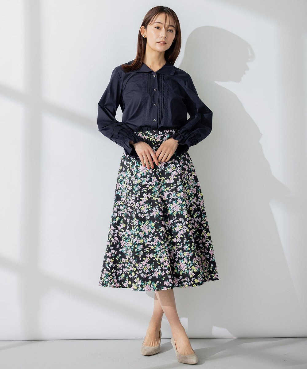 組曲 レースコンビセーラーカラー ブラウス 