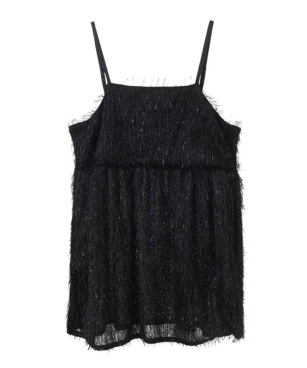 Green Parks ラメフリンジカットキャミソールビスチェ 