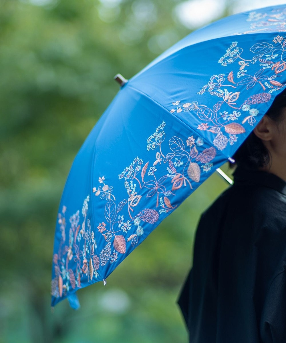 １級遮光生地】窓辺の花 刺繍の晴雨兼用日傘 / AND WOOL | ファッション通販 【公式通販】オンワード・クローゼット