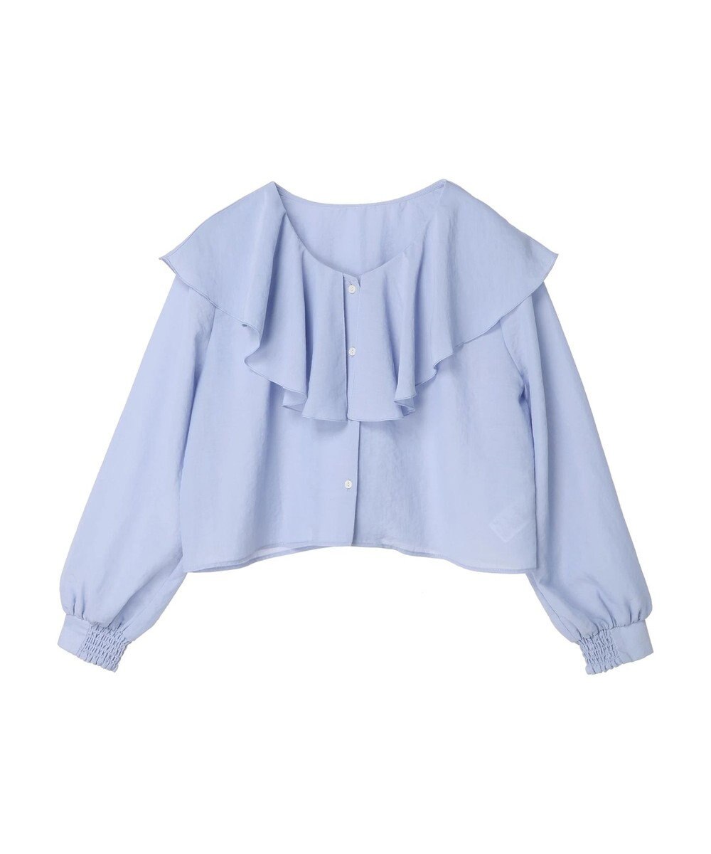 earth music&ecology ラッフルショートブラウス 