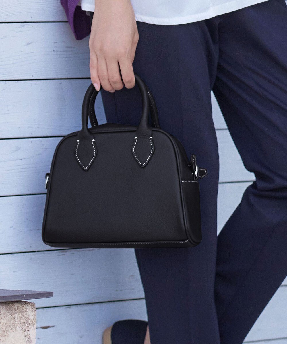 Tiaclasse 【本革】2WAYステッチハンドバッグ 