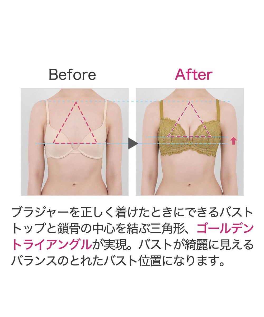 BRADELIS New York 【BRADELIS New York/ 育乳補整ブラ・STEP2 寄せる】ナオミステップ2ブラ24A1 