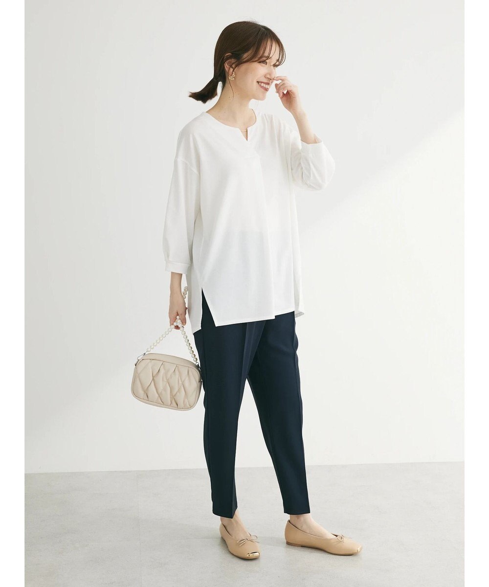 Green Parks バー付き７分袖ブラウソー 