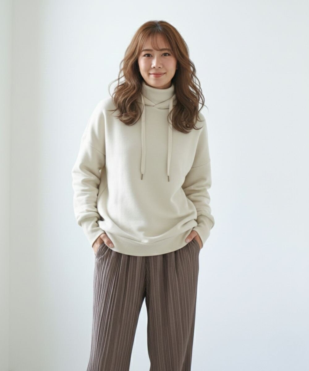 OP／FILA 【OP】ネックウォーマー付き裏毛パーカー 