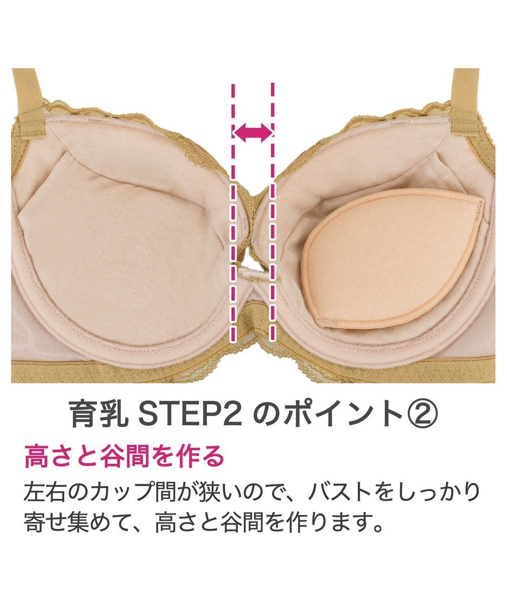 BRADELIS New York 【BRADELIS New York/ 育乳補整ブラ・STEP2 寄せる】ナオミステップ2ブラ24A1 
