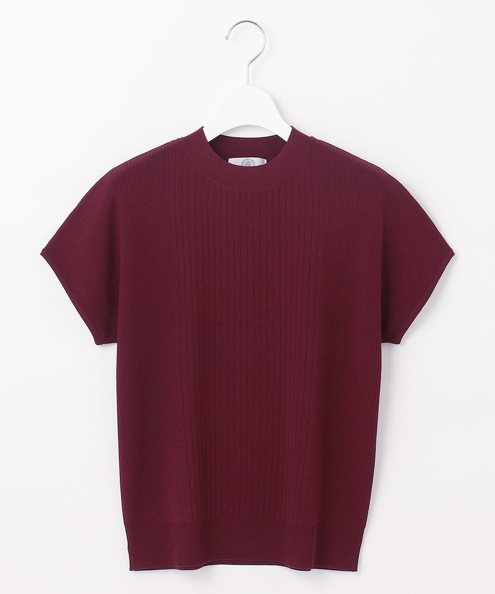 J.PRESS LADIES L 【洗える】レーヨンエリートストレッチ フレンチスリーブ ニット 